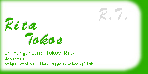 rita tokos business card